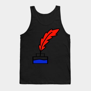 Writing Quill Tank Top